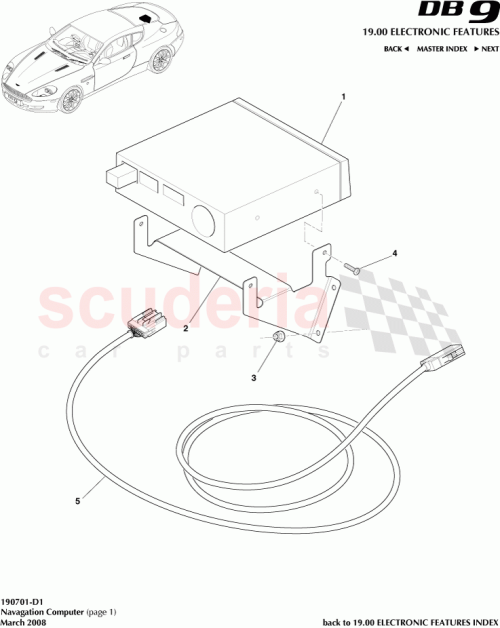 Part Diagram for Aston Martin 9G43-37-11110