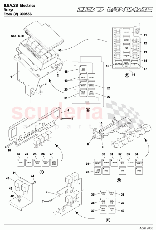 Part Diagram for Aston Martin 37-124606-AA