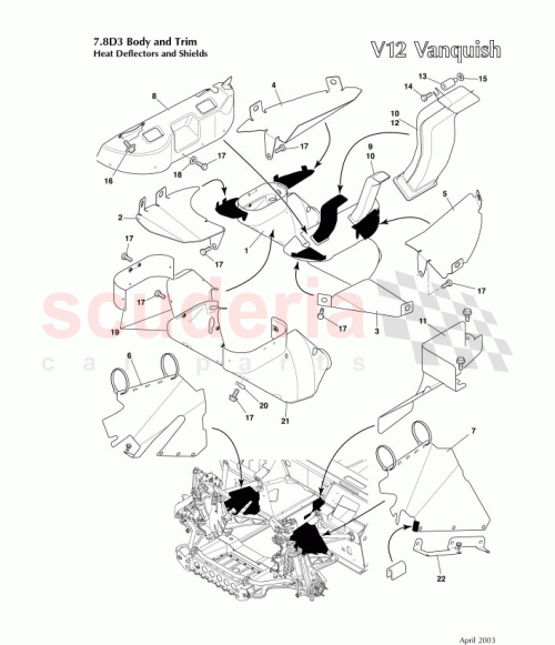 Part Diagram for Aston Martin 4R13-5F237-AA