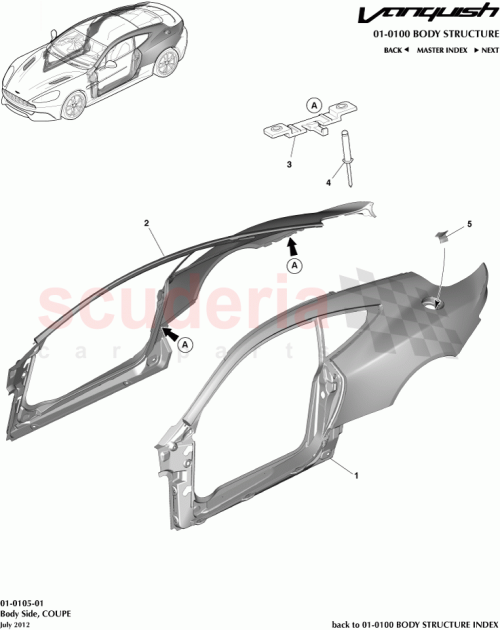 Part Diagram for Aston Martin CD33-412K10-AA