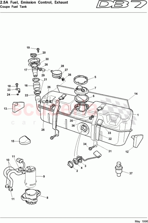 Part Diagram for Aston Martin 97-83970