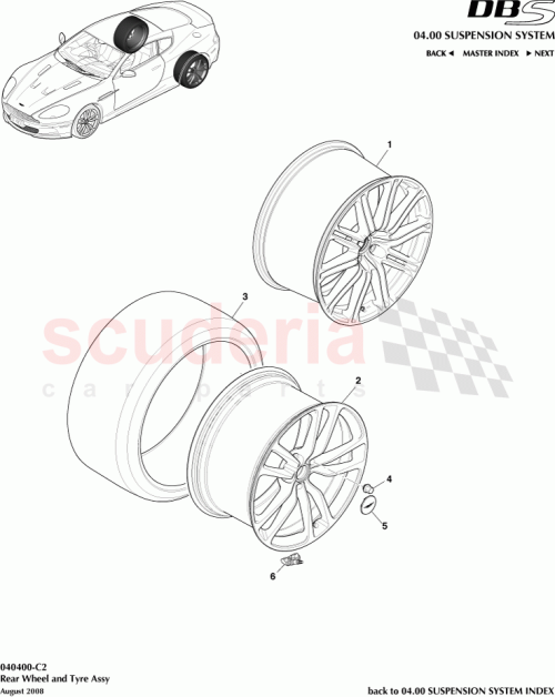Part Diagram for Aston Martin CD33-9965G-KA