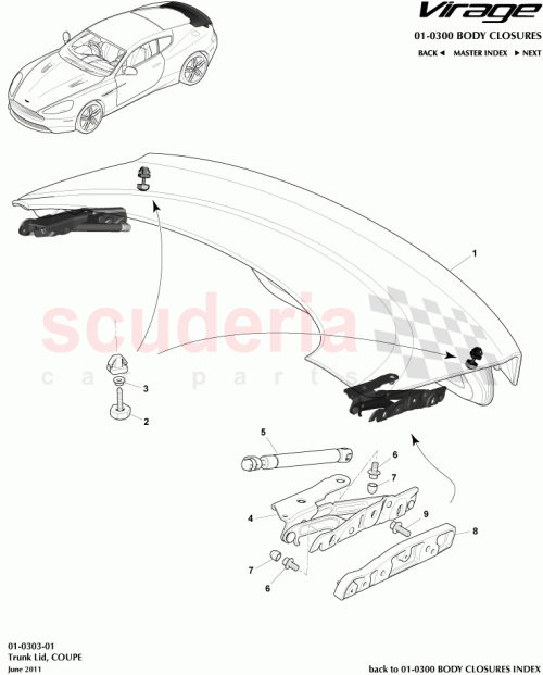 Part Diagram for Aston Martin 8G4340110AL