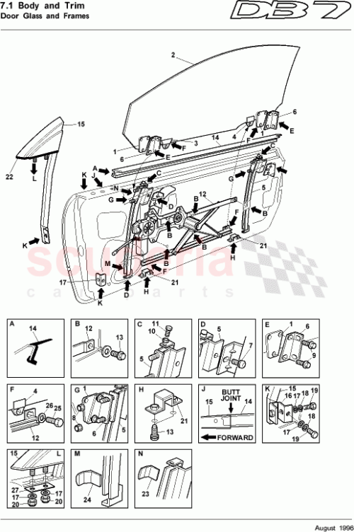 Part Diagram for Aston Martin 65-82232