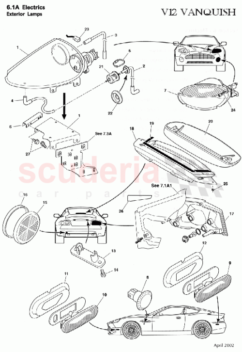 Part Diagram for Aston Martin 699531