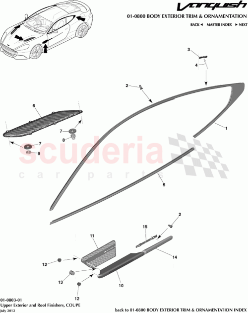 Part Diagram for Aston Martin ED33-280B84-AA