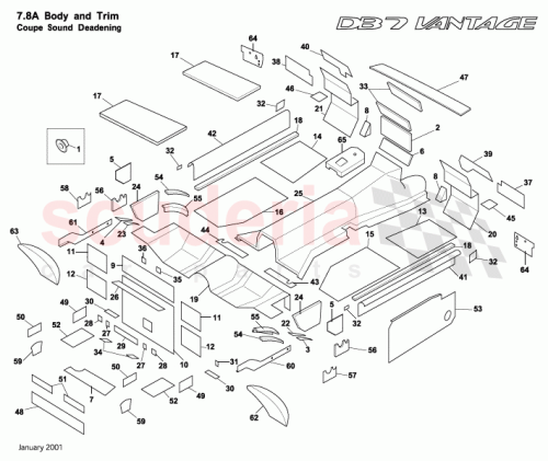 Part Diagram for Aston Martin 85-82705
