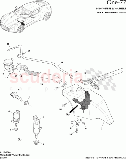 Part Diagram for Aston Martin 12023-03-7732-AA