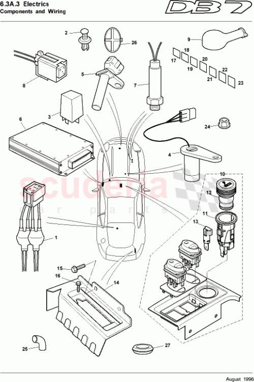 Part Diagram for Aston Martin 37-80445