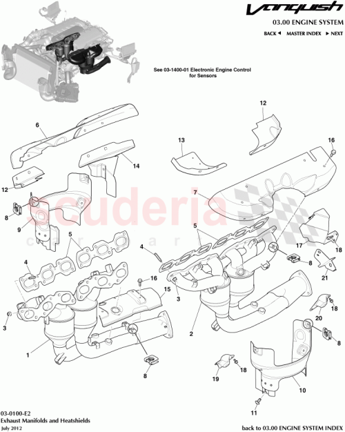 Part Diagram for Aston Martin CD33-5G236-AA