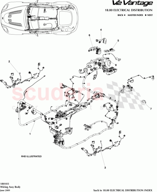 Part Diagram for Aston Martin BD23-14A005-BD