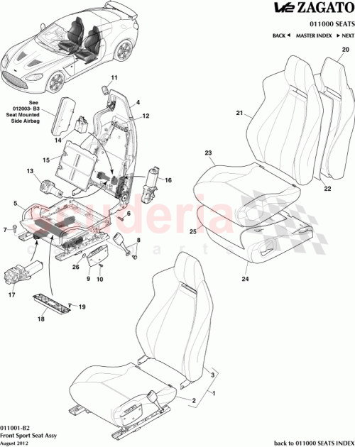 Part Diagram for Aston Martin AG43-4D9514-AA
