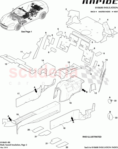 Part Diagram for Aston Martin AD43-016C26-BA
