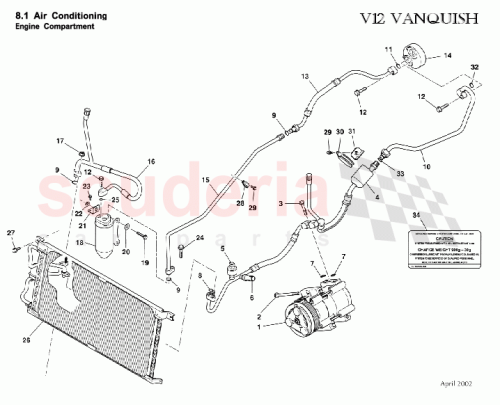 Part Diagram for Aston Martin 1R12892870AA