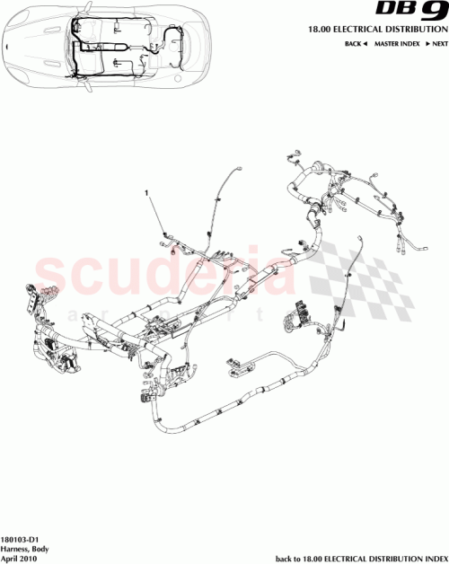 Part Diagram for Aston Martin AG43-14A005-PB