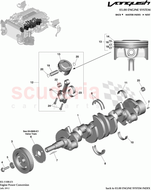 Part Diagram for Aston Martin CD33-6K109-AA