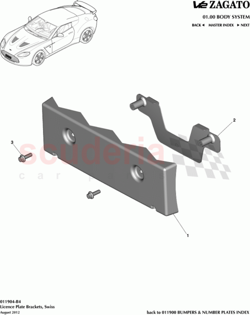 Part Diagram for Aston Martin CY83-F17A385-BA