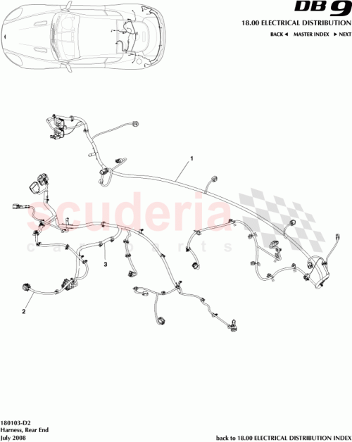 Part Diagram for Aston Martin 7G43-15B484-AD