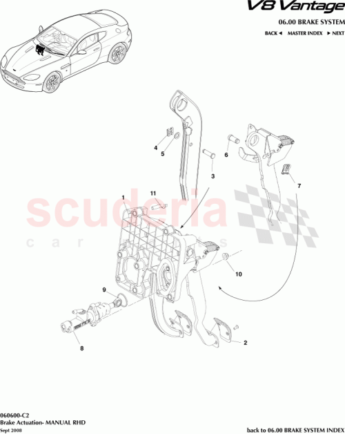 Part Diagram for Aston Martin 6G33-2450-CI