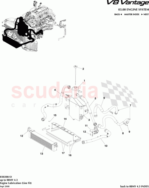 Part Diagram for Aston Martin 6G33-6L654-AA