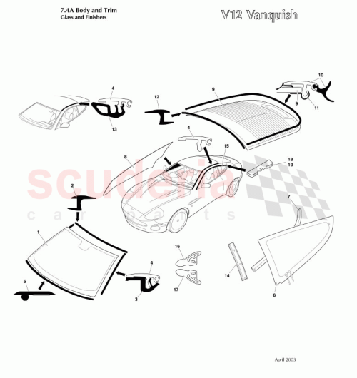 Part Diagram for Aston Martin 699764