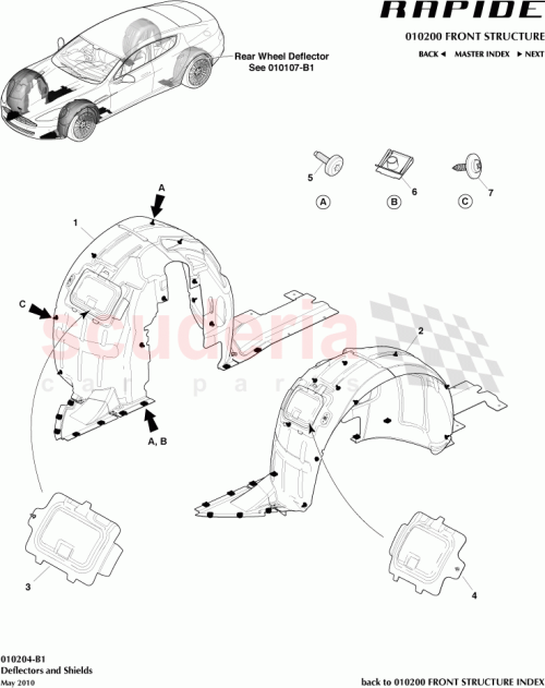Part Diagram for Aston Martin AD43-166563-AC