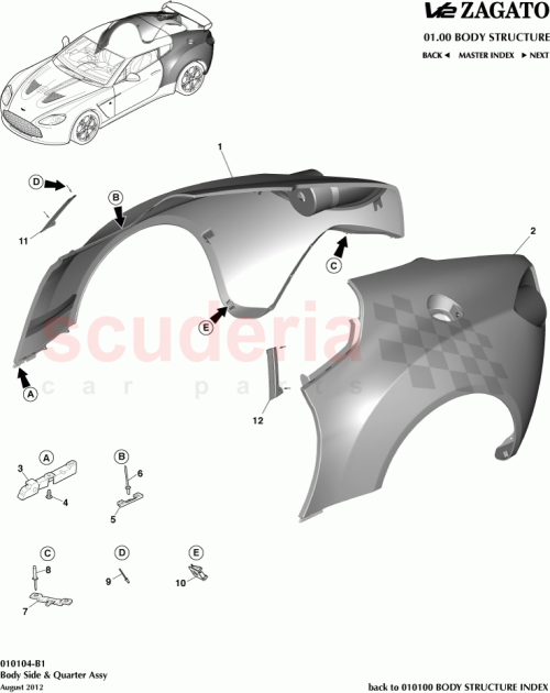 Part Diagram for Aston Martin CY83-C298A44-AA