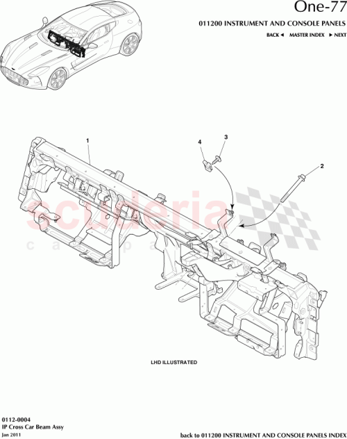 Part Diagram for Aston Martin 12023-14-6009-AD