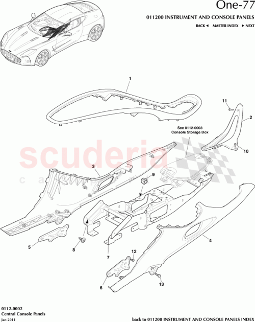 Part Diagram for Aston Martin 12023-14-6222-AC