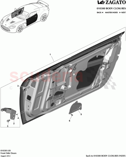 Part Diagram for Aston Martin CY83-20123-CA