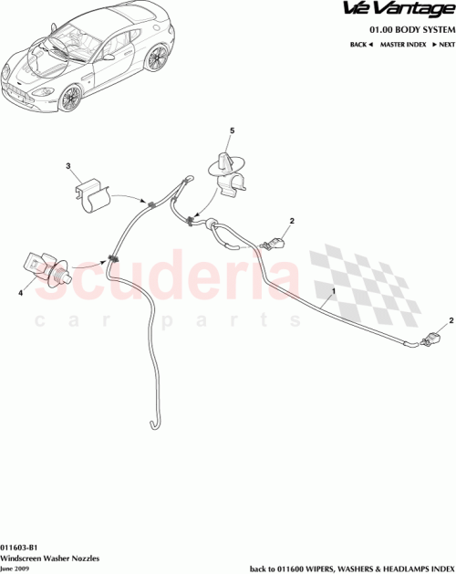 Part Diagram for Aston Martin 6G33-17Z605-BA
