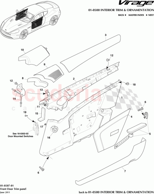 Part Diagram for Aston Martin 9G43C18978BA