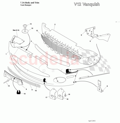 Part Diagram for Aston Martin 1R12-715276-AB