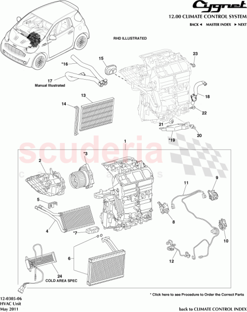 Part Diagram for Aston Martin 88568-YZZ01