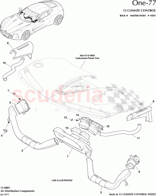 Part Diagram for Aston Martin 12023-14-6005-AB