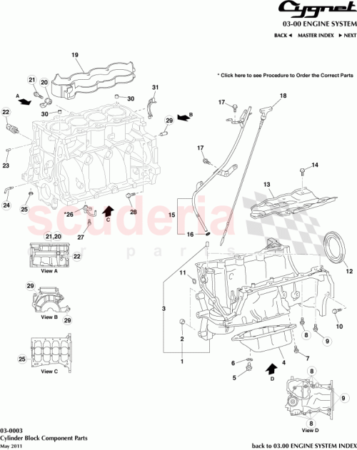 Part Diagram for Aston Martin 90119-06938