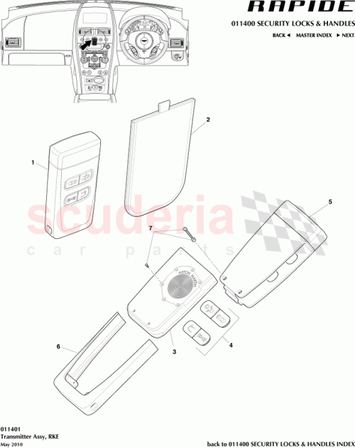Part Diagram for Aston Martin 9G4319H482AA