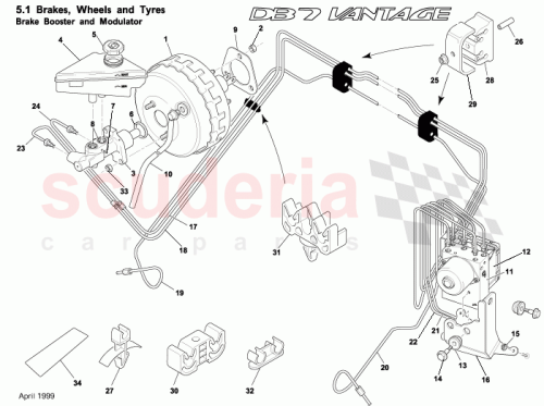 Part Diagram for Aston Martin 28-120551-AB