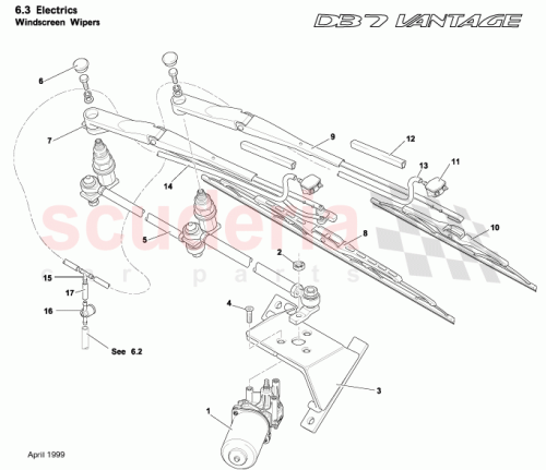 Part Diagram for Aston Martin 694538
