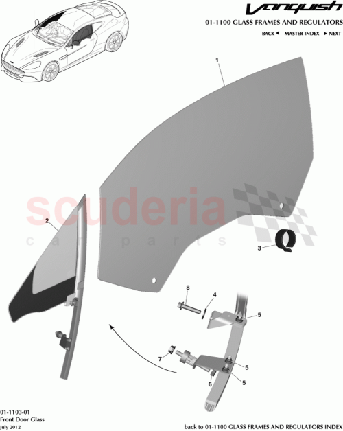 Part Diagram for Aston Martin CD33-F21410-BA