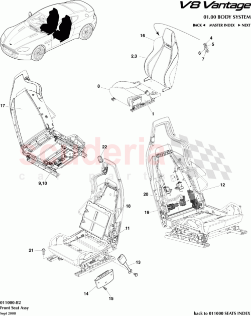 Part Diagram for Aston Martin 6G33-60051-ADW