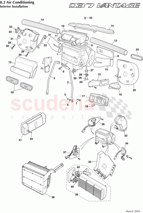 Part Diagram for Aston Martin 89-85130