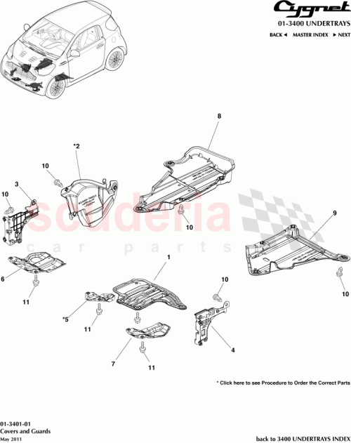 Part Diagram for Aston Martin 51443-74011