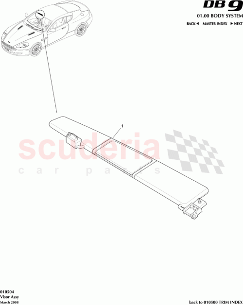Part Diagram for Aston Martin 4G4304123AC