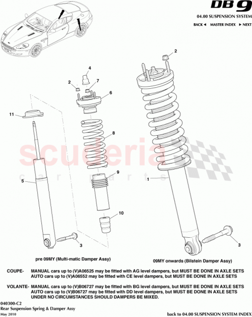 Part Diagram for Aston Martin 9G43-18W002-CF