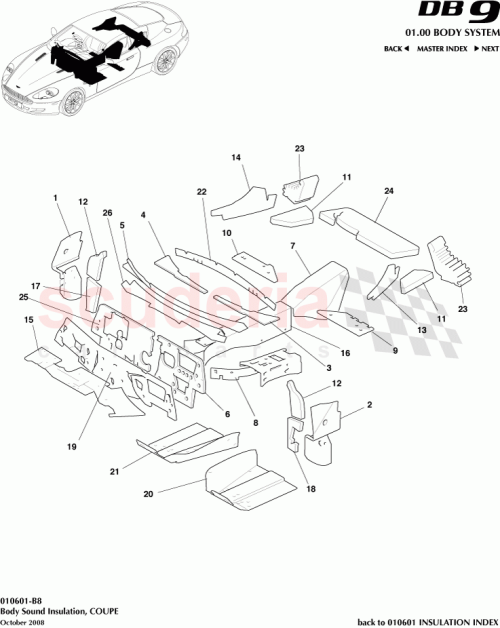 Part Diagram for Aston Martin 8G43-11205-AA