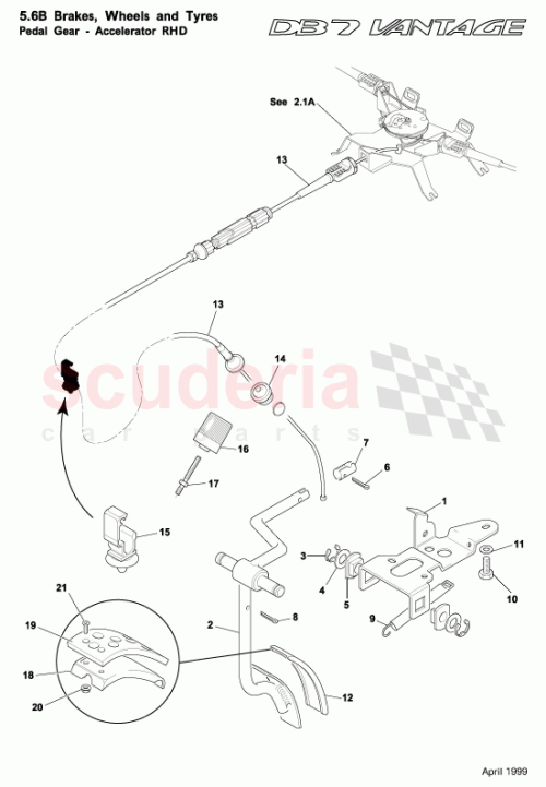 Part Diagram for Aston Martin 29129826AA