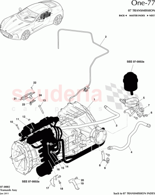 Part Diagram for Aston Martin 12023-03-8572-AE