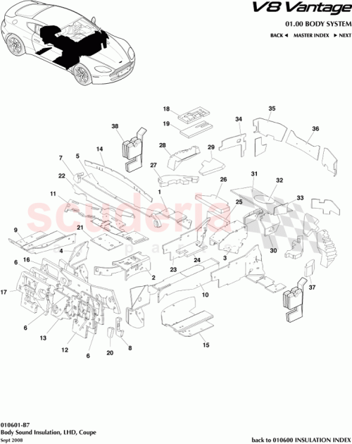 Part Diagram for Aston Martin 4G43021A59AD