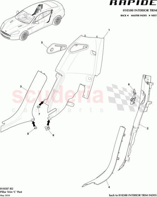 Part Diagram for Aston Martin AD43-13220-ABW